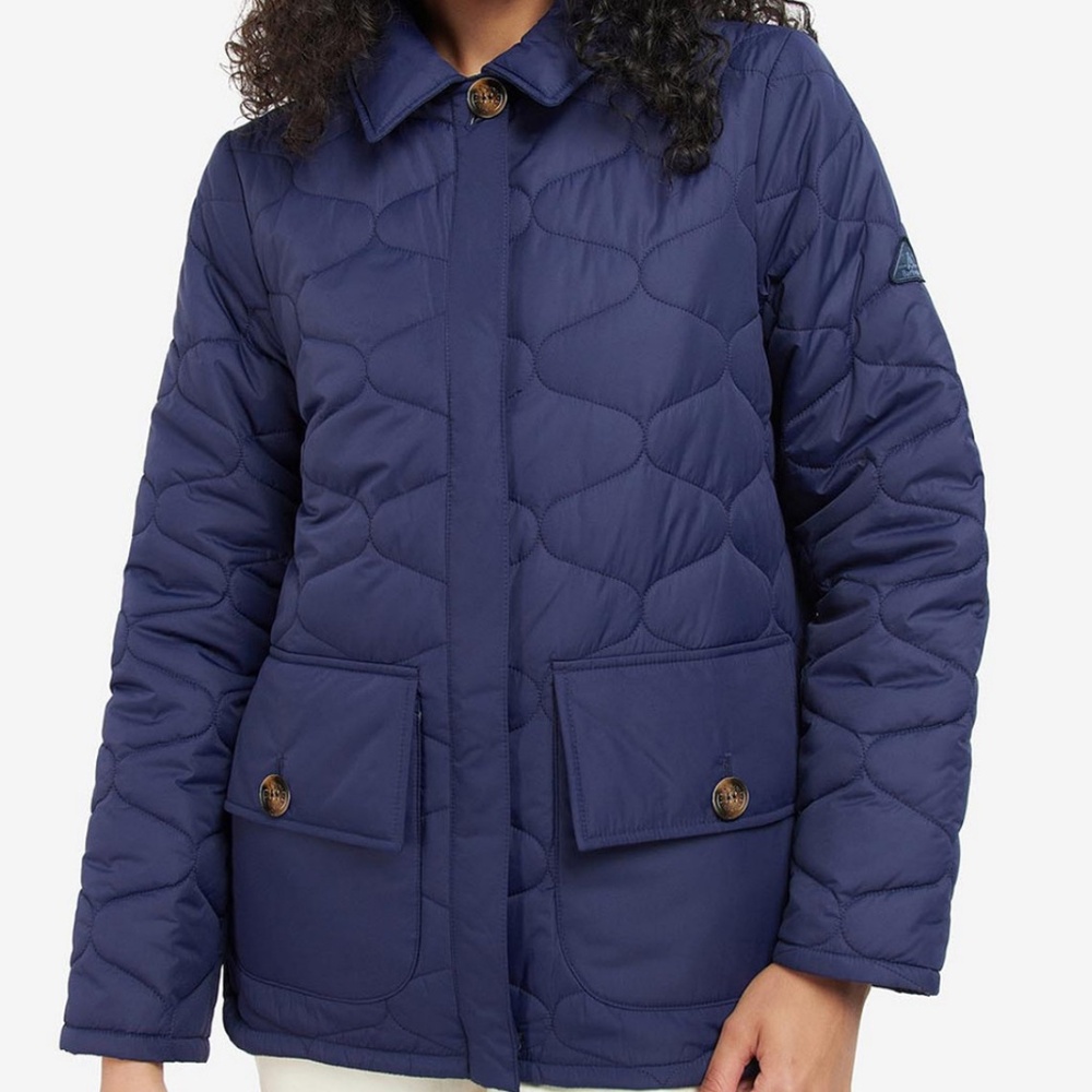 Barbour Leilani Quilted Jacket - Size 8 US / 12 UK, ETERNAL INK BLUE-NWT